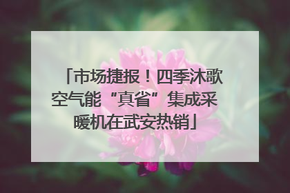 市场捷报！四季沐歌空气能“真省”集成采暖机在武安热销