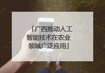 广西推动人工智能技术在农业领域广泛应用