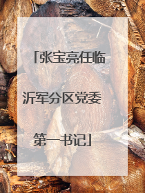 张宝亮任临沂军分区党委第一书记