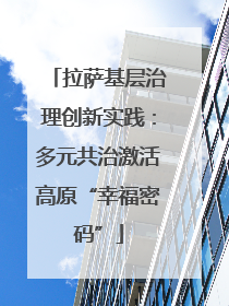 拉萨基层治理创新实践：多元共治激活高原“幸福密码”