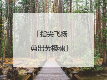 指尖飞扬 剪出劳模魂