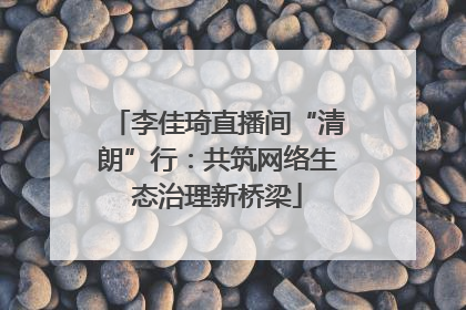 李佳琦直播间“清朗”行：共筑网络生态治理新桥梁