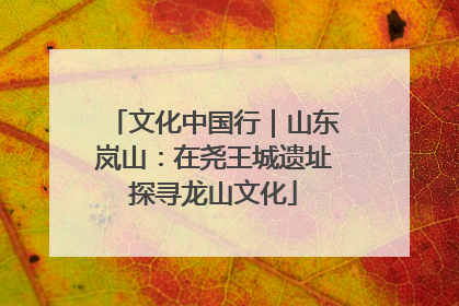 文化中国行｜山东岚山：在尧王城遗址探寻龙山文化