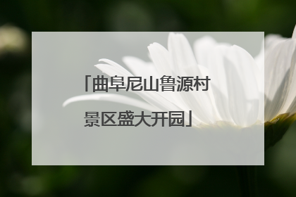 曲阜尼山鲁源村景区盛大开园