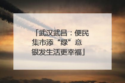 武汉武昌：便民集市添“绿”意 银发生活更幸福