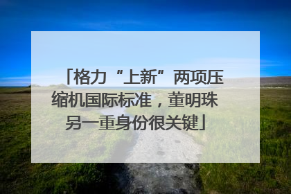 格力“上新”两项压缩机国际标准，董明珠另一重身份很关键