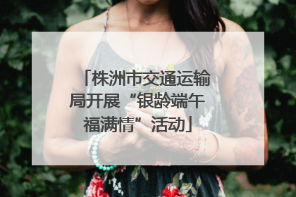 株洲市交通运输局开展“银龄端午福满情”活动