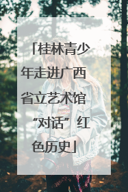 桂林青少年走进广西省立艺术馆“对话”红色历史