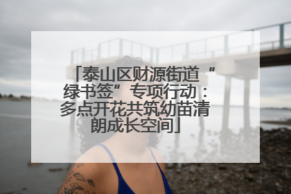 泰山区财源街道“绿书签”专项行动：多点开花共筑幼苗清朗成长空间