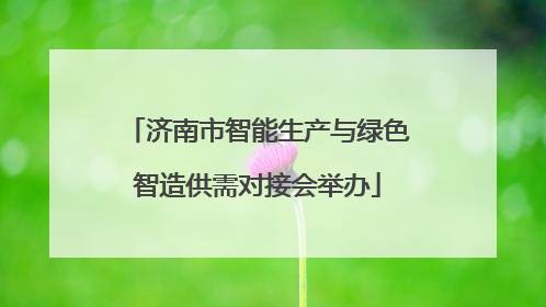 济南市智能生产与绿色智造供需对接会举办