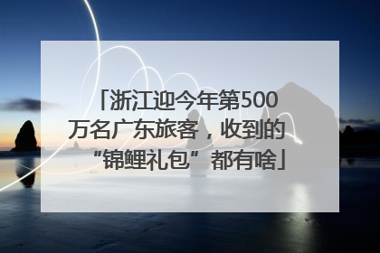 浙江迎今年第500万名广东旅客，收到的“锦鲤礼包”都有啥