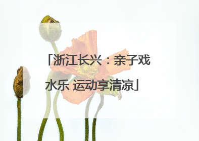 浙江长兴：亲子戏水乐 运动享清凉
