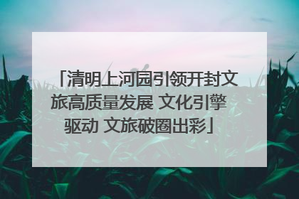 清明上河园引领开封文旅高质量发展 文化引擎驱动 文旅破圈出彩