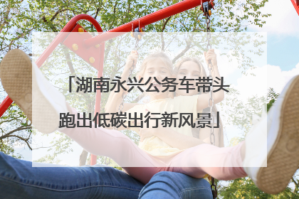 湖南永兴公务车带头跑出低碳出行新风景