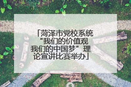 菏泽市党校系统“我们的价值观 我们的中国梦”理论宣讲比赛举办