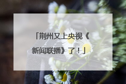 荆州又上央视《新闻联播》了！