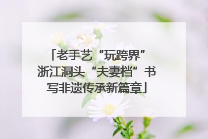 老手艺“玩跨界” 浙江洞头“夫妻档”书写非遗传承新篇章