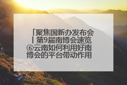 聚焦国新办发布会丨第9届南博会速览⑥云南如何利用好南博会的平台带动作用，深化与南亚国家的交流与合作？
