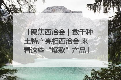 聚焦西洽会｜数千种土特产亮相西洽会 来看这些“爆款”产品