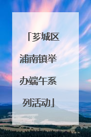 芗城区浦南镇举办端午系列活动