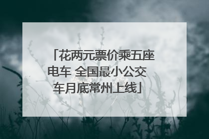 花两元票价乘五座电车 全国最小公交车月底常州上线