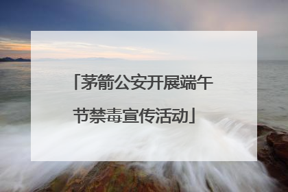 茅箭公安开展端午节禁毒宣传活动