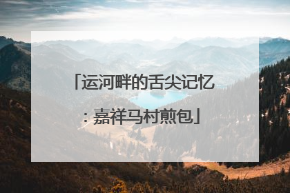 运河畔的舌尖记忆：嘉祥马村煎包
