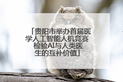 贵阳市举办首届医学人工智能人机竞赛 检验AI与人类医生的互补价值