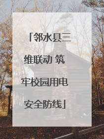邻水县三维联动 筑牢校园用电安全防线