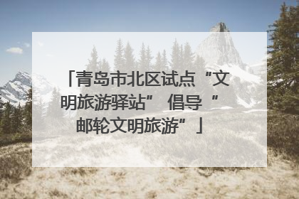 青岛市北区试点“文明旅游驿站” 倡导“邮轮文明旅游”
