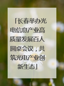 长春举办光电信息产业高质量发展百人圆桌会议，共筑光电产业创新生态