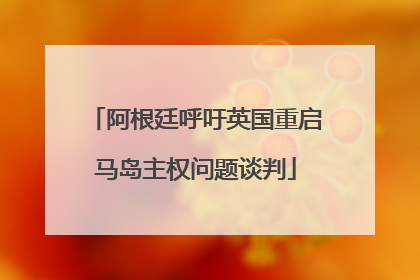 阿根廷呼吁英国重启马岛主权问题谈判
