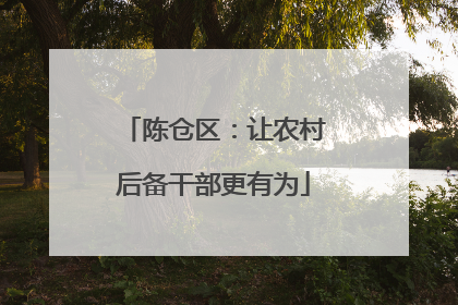陈仓区：让农村后备干部更有为