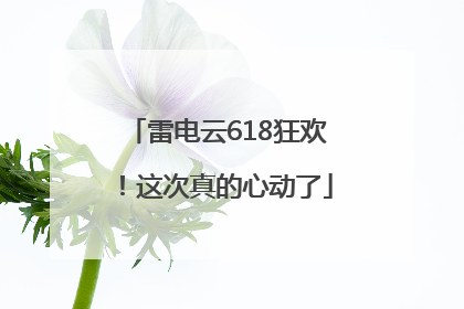 雷电云618狂欢！这次真的心动了