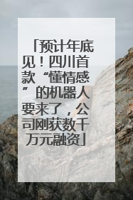预计年底见！四川首款“懂情感”的机器人要来了，公司刚获数千万元融资