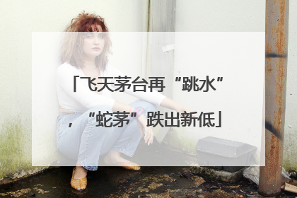 飞天茅台再“跳水”，“蛇茅”跌出新低