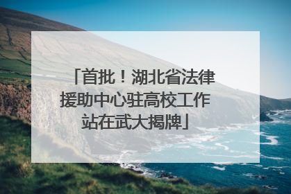 首批！湖北省法律援助中心驻高校工作站在武大揭牌