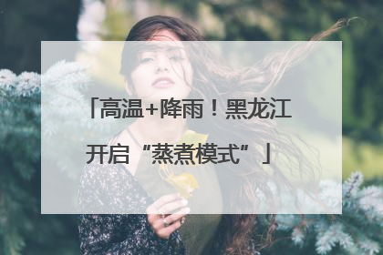 高温+降雨！黑龙江开启“蒸煮模式”