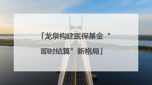 龙泉构建医保基金“即时结算”新格局