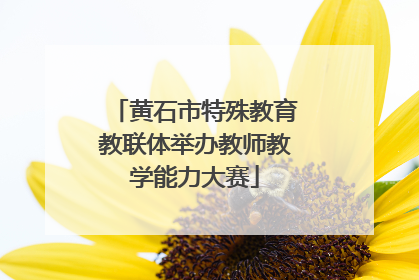 黄石市特殊教育教联体举办教师教学能力大赛
