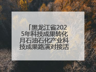 黑龙江省2025年科技成果转化月石油石化产业科技成果路演对接活动在大庆举办