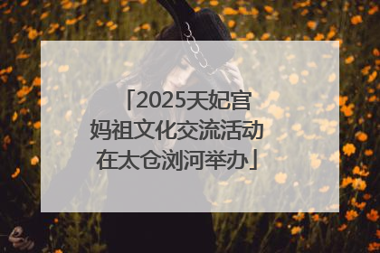 2025天妃宫妈祖文化交流活动在太仓浏河举办