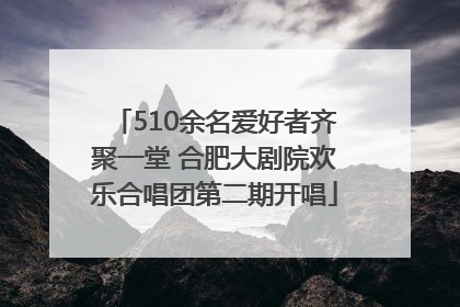 510余名爱好者齐聚一堂 合肥大剧院欢乐合唱团第二期开唱