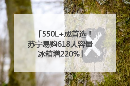 550L+成首选！苏宁易购618大容量冰箱增220%