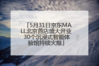 5月31日京东MALL北京首店盛大开业 30个沉浸式智能体验馆持续火爆