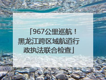 967公里巡航！黑龙江跨区域航道行政执法联合检查