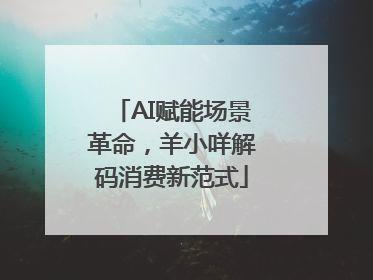 AI赋能场景革命，羊小咩解码消费新范式