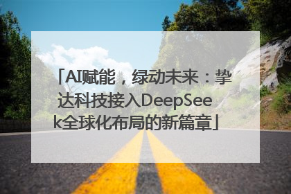AI赋能，绿动未来：挚达科技接入DeepSeek全球化布局的新篇章